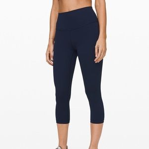 Lululemon Wunder Under Crop in Navy